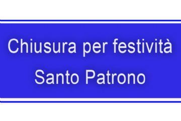 2 gennaio 2026 - Chiusura uffici durante la festività del Santo Patrono