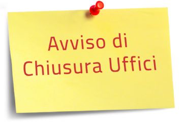 Chiusura Uffici comunali per variazione della sede legale